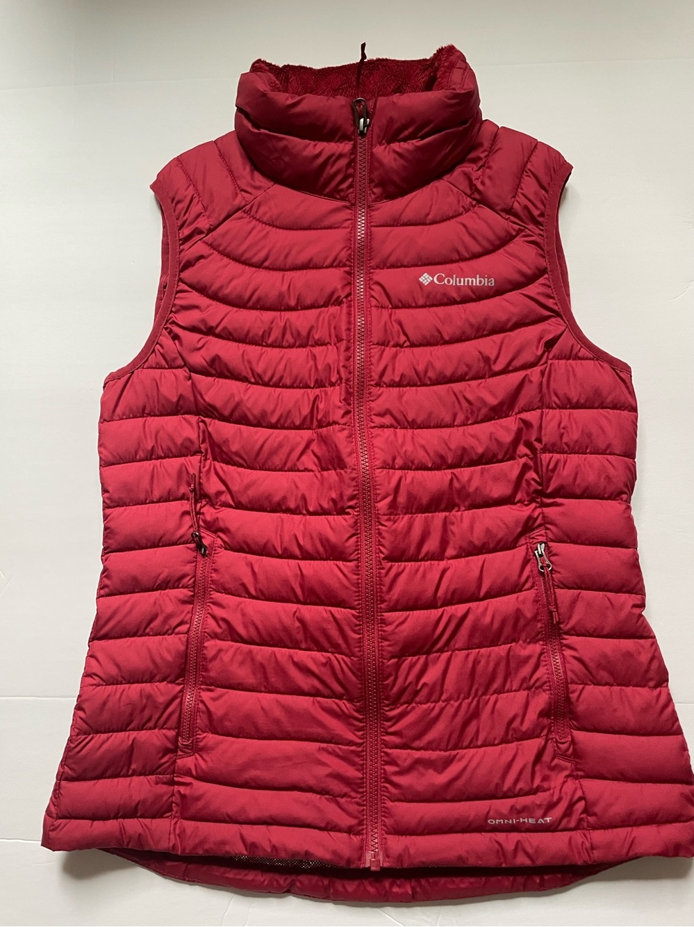 Columbia Women's Deep Red Quilted Packable Vest